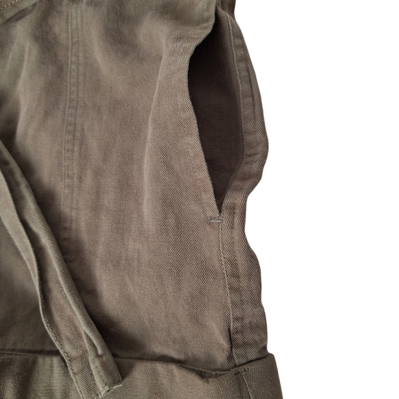 NWT Billabong Women Size 25 100% Cotton Brown Belted Cuffed Shorts Pockets - Picture 4 of 14